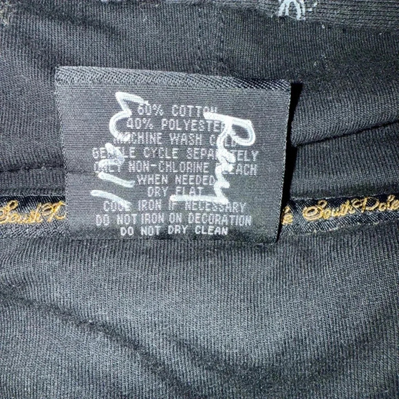 Vintage 2000s South Pole All over logo hoodie zippered pockets Mens Large - Picture 10 of 10